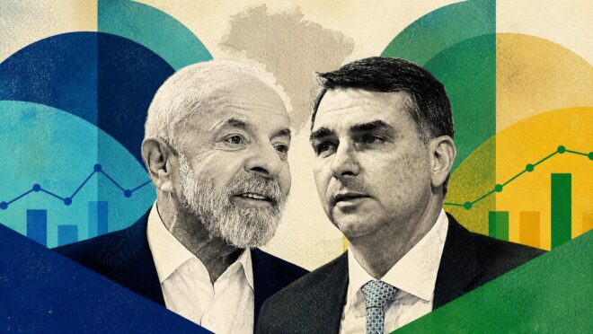 Pesquisa registra Lula com rejeição de 51%, enquanto Flávio Bolsonaro aparece com 47%