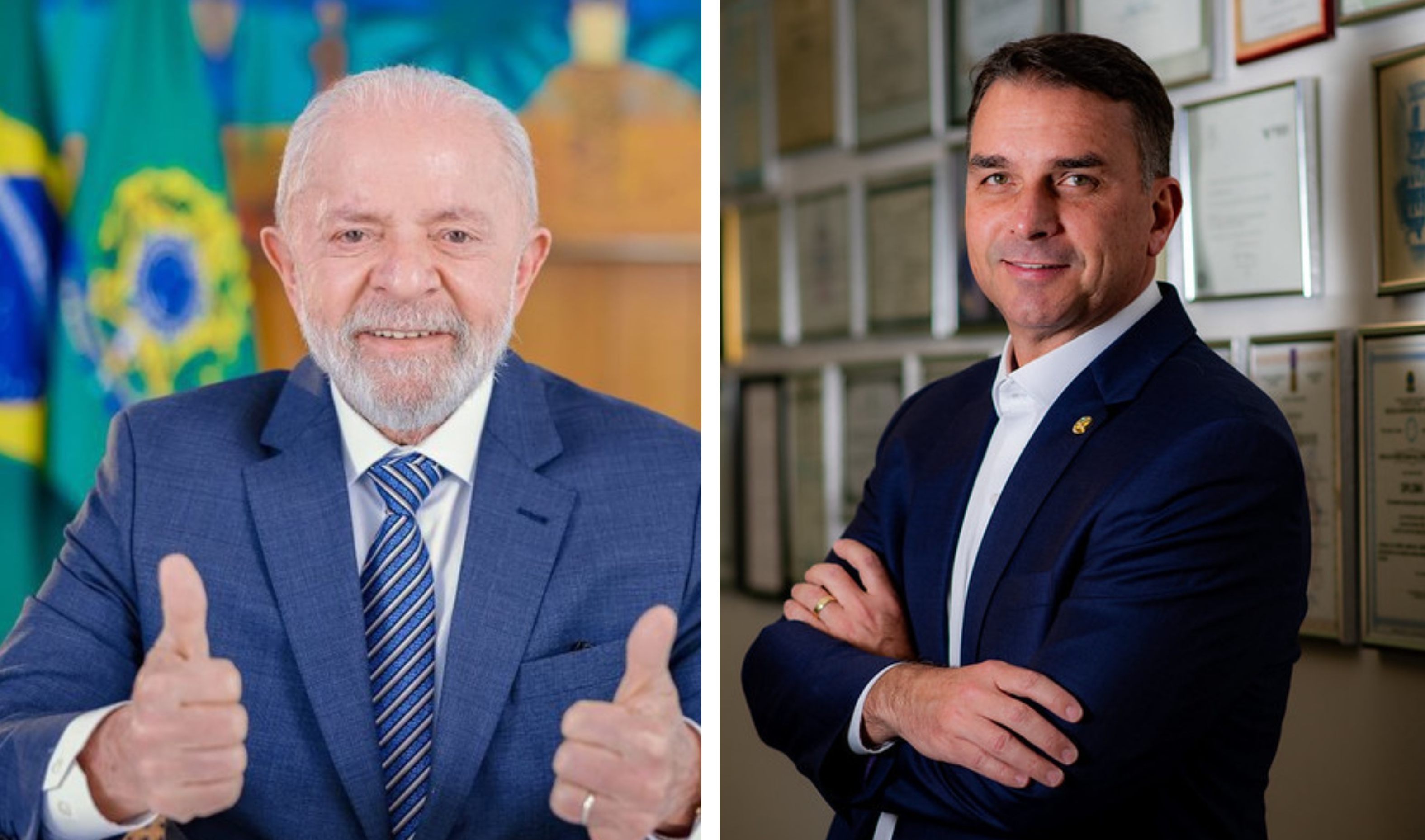 Pesquisa Gerp aponta Flávio Bolsonaro com 55% dos votos válidos contra 45% de Lula