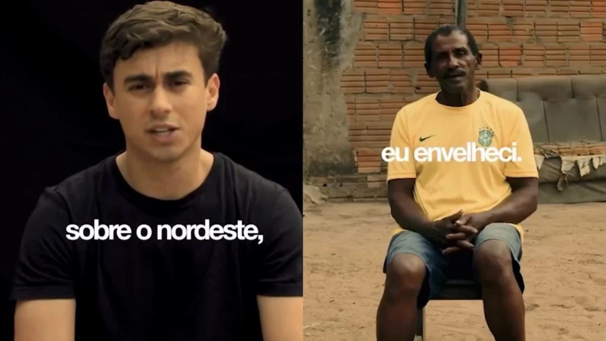 Sem áudio, vídeo de Nikolas Ferreira sobre o Nordeste supera 100 milhões de views