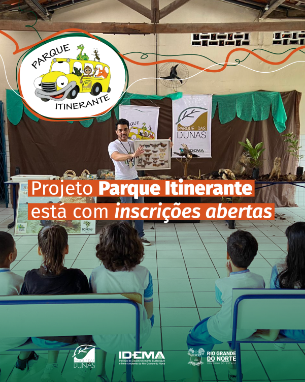 Projeto Parque Itinerante está com inscrições abertas. Fotografia de Reprodução/Redes Sociais.