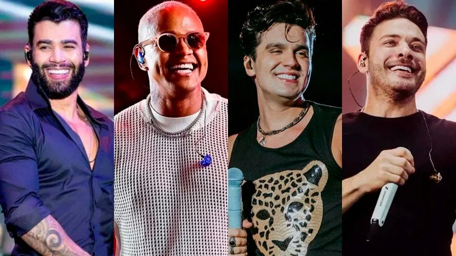 Gusttavo Lima, Léo Santana, Luan Santana e Wesley Safadão: Veja atrações do Mossoró Cidade Junina 2024. Fotografia de: Redes Sociais/Reprodução.